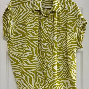 JODIFL Olive Zebra Print  Women’s Shirt